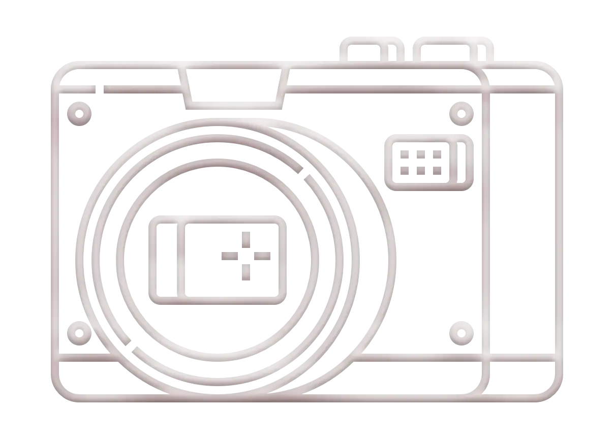 Outline of a Camera Illustration