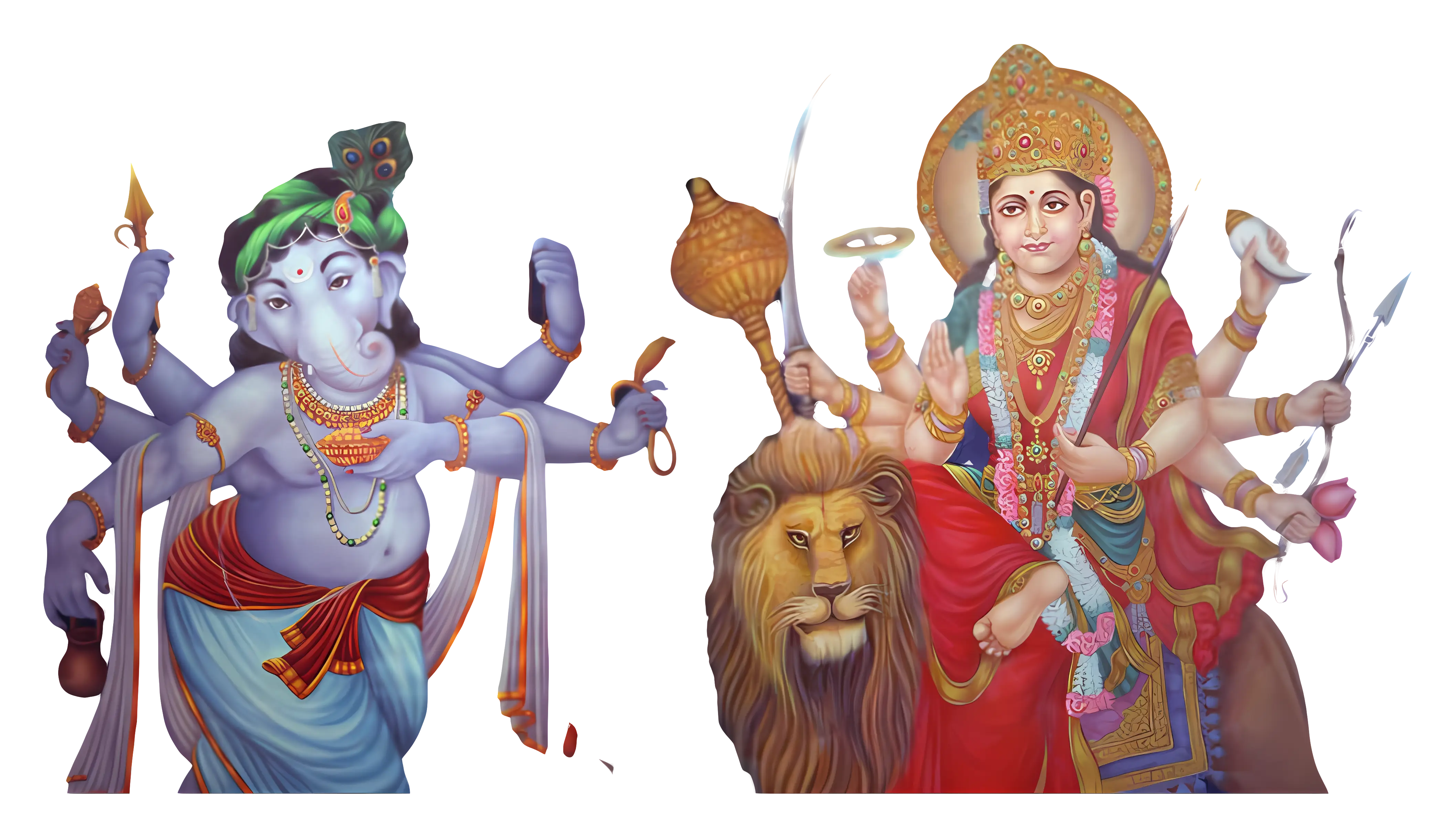 Powerful Deities with Multiple Arms