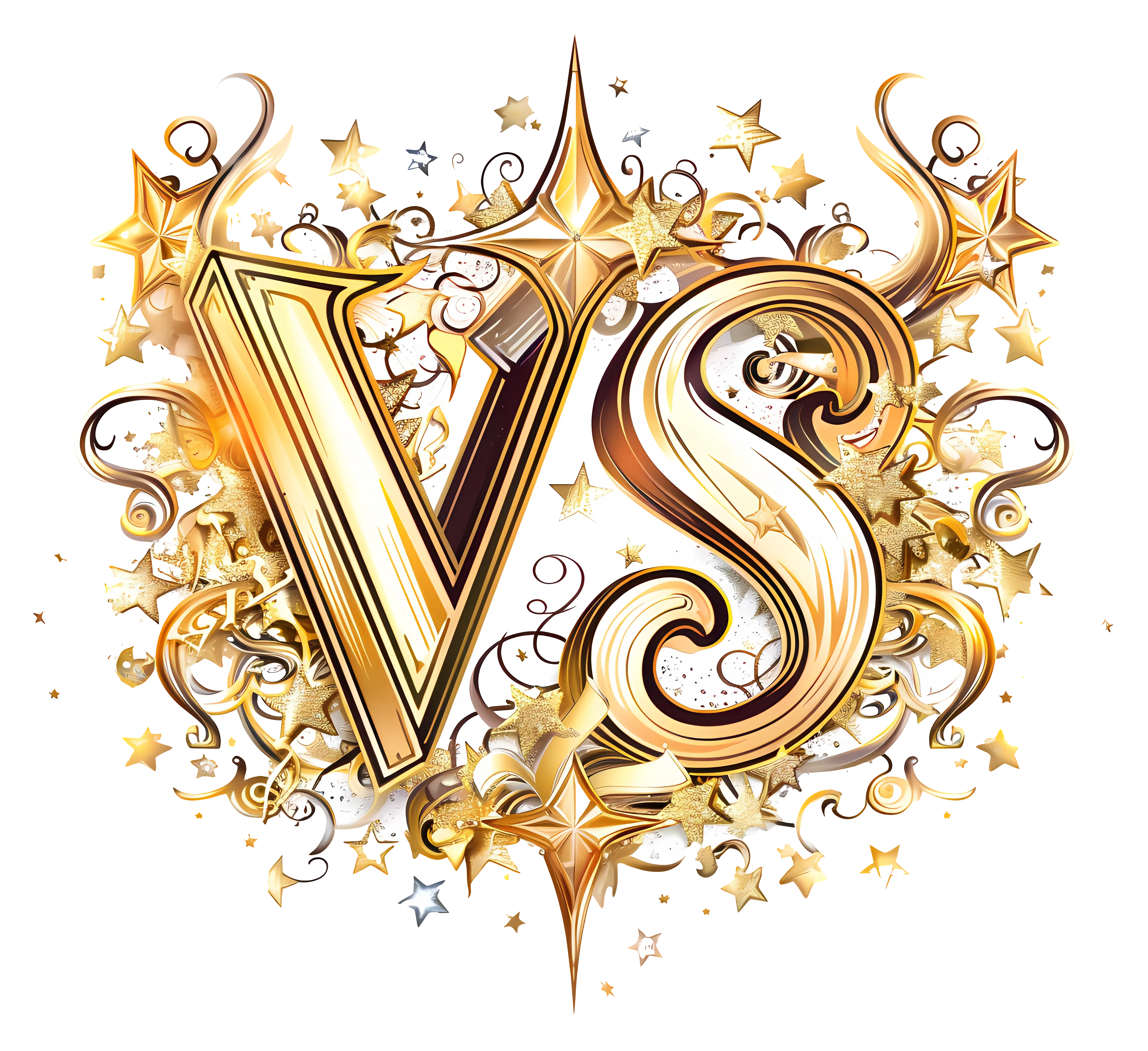 Golden VS Letters