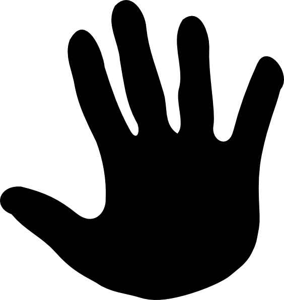 Black Hand Silhouette