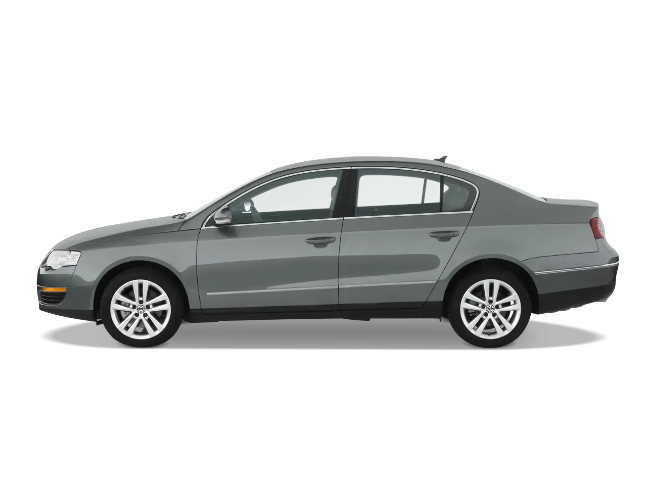 Modern Gray Sedan Car Illustration