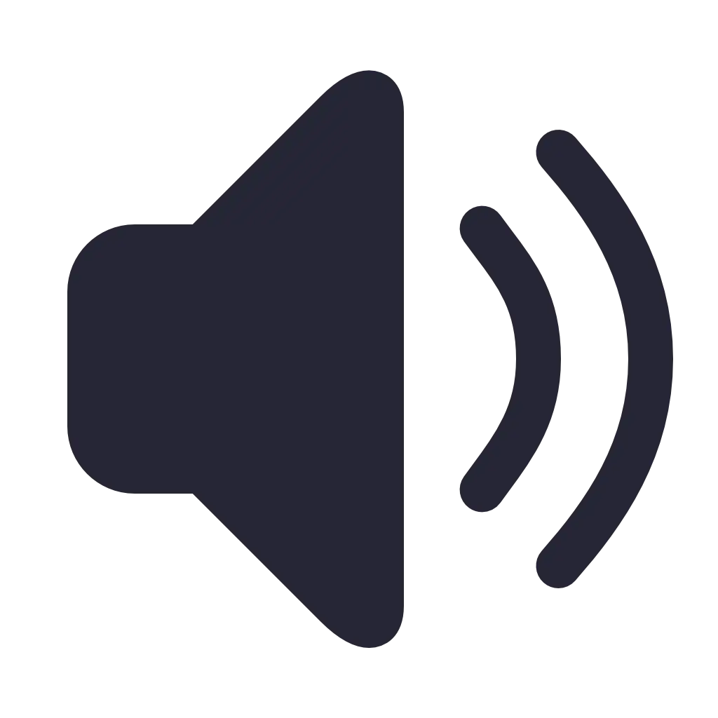 Speaker Icon Representing Sound Waves