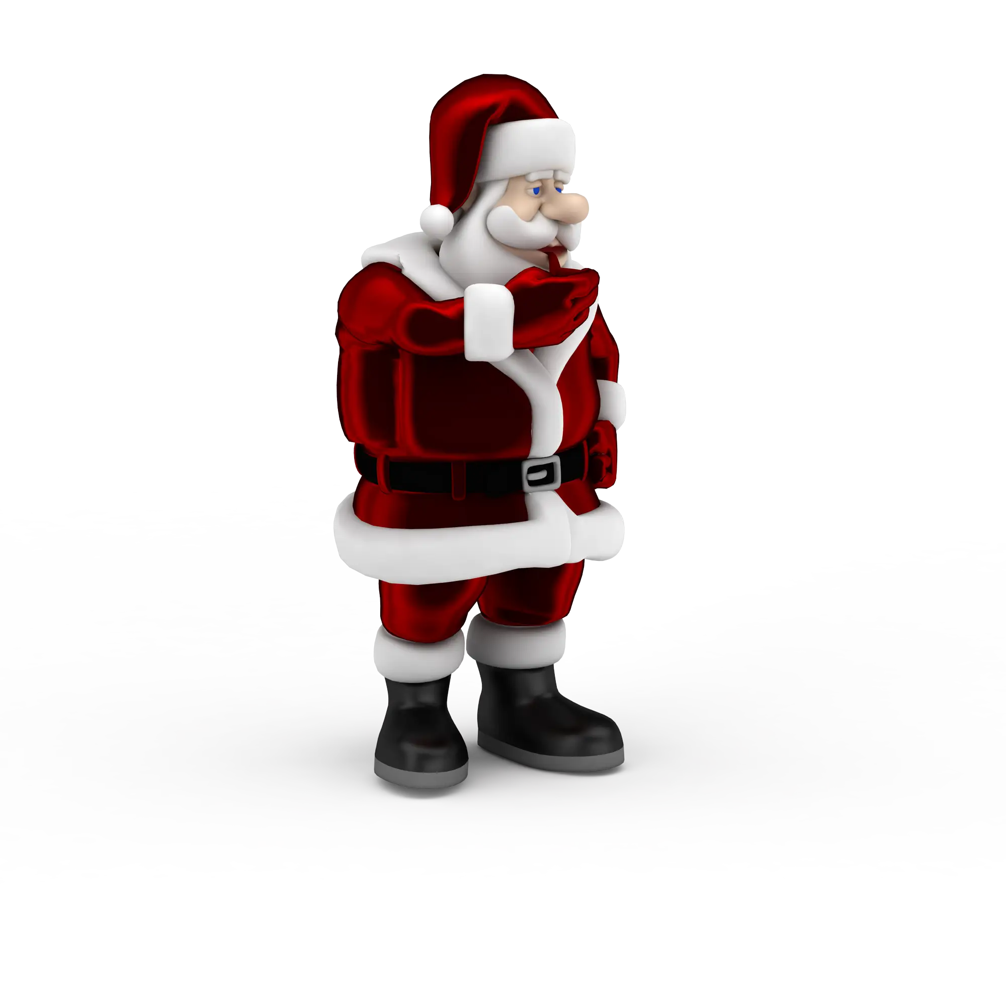 Cartoon Santa Claus in Festive Design
