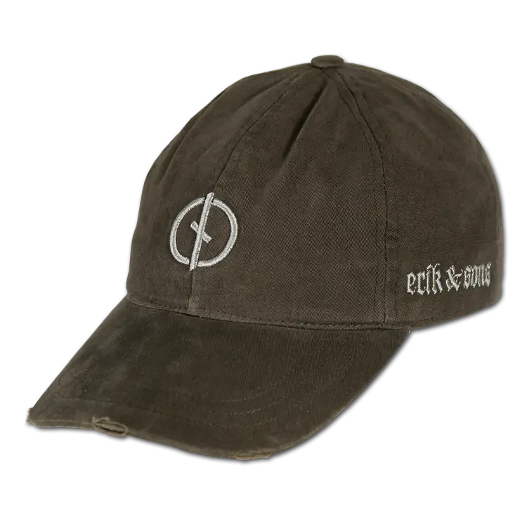 Brown Baseball Cap with Logo