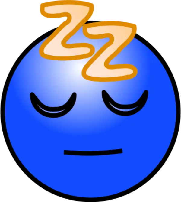 Blue Sleeping Emoji