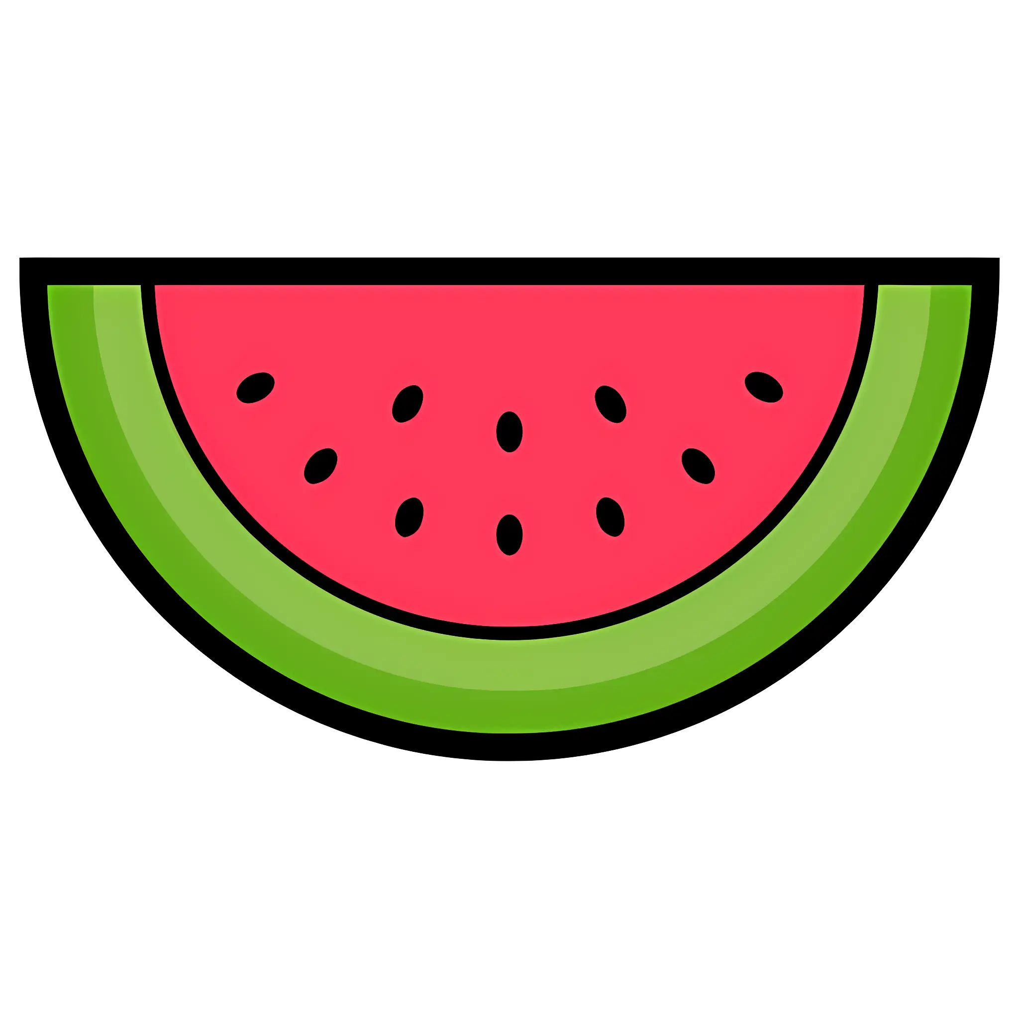 Cartoon Watermelon Slice Illustration