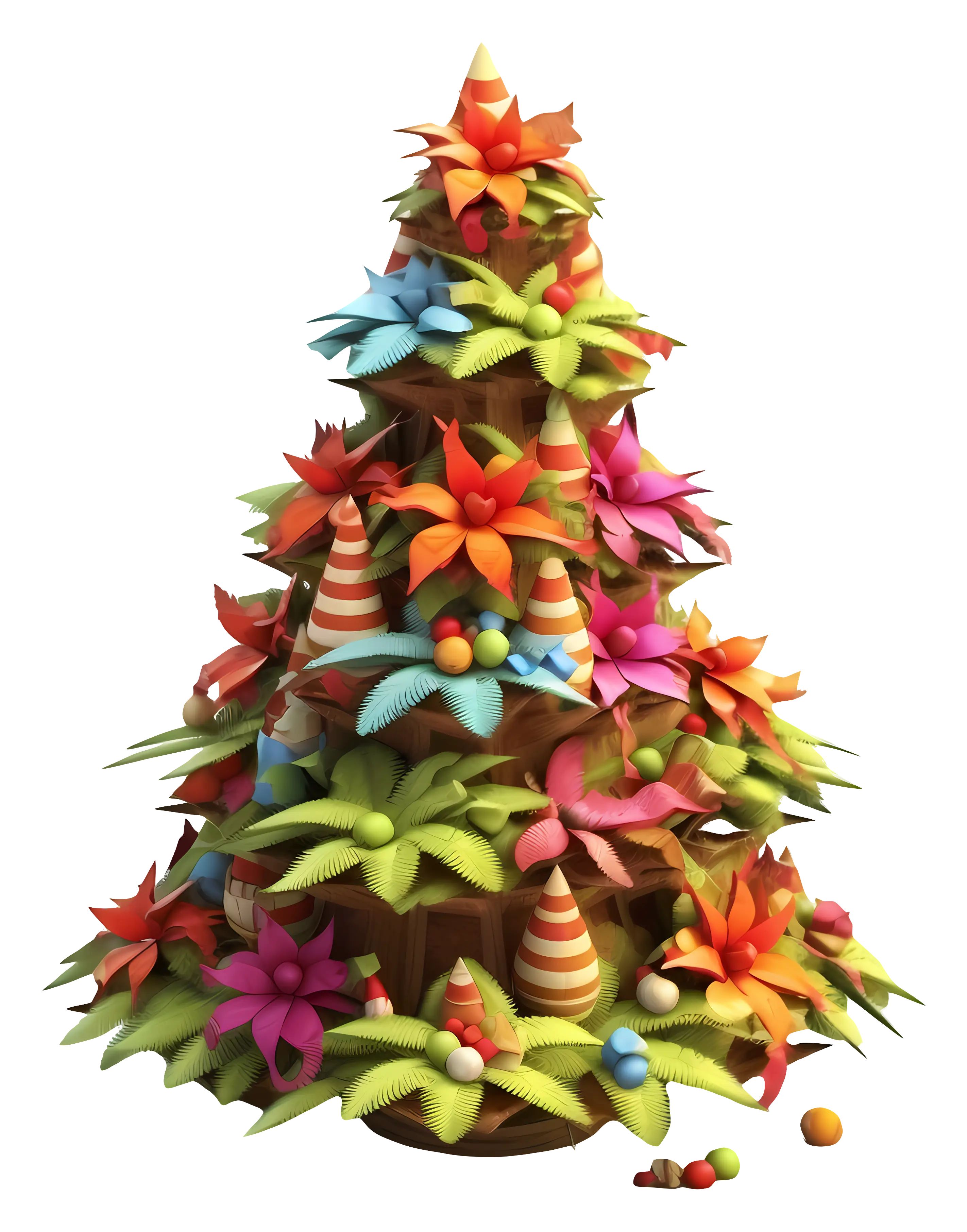 Festive Colorful Christmas Tree