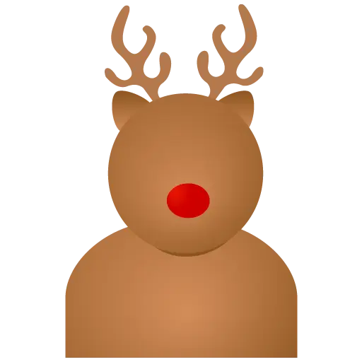 Reindeer with Red Nose