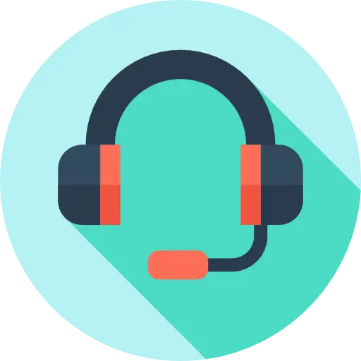 Stylized Headset with Microphone Icon