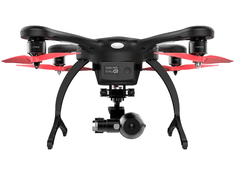 Black Quadcopter Drone with Camera