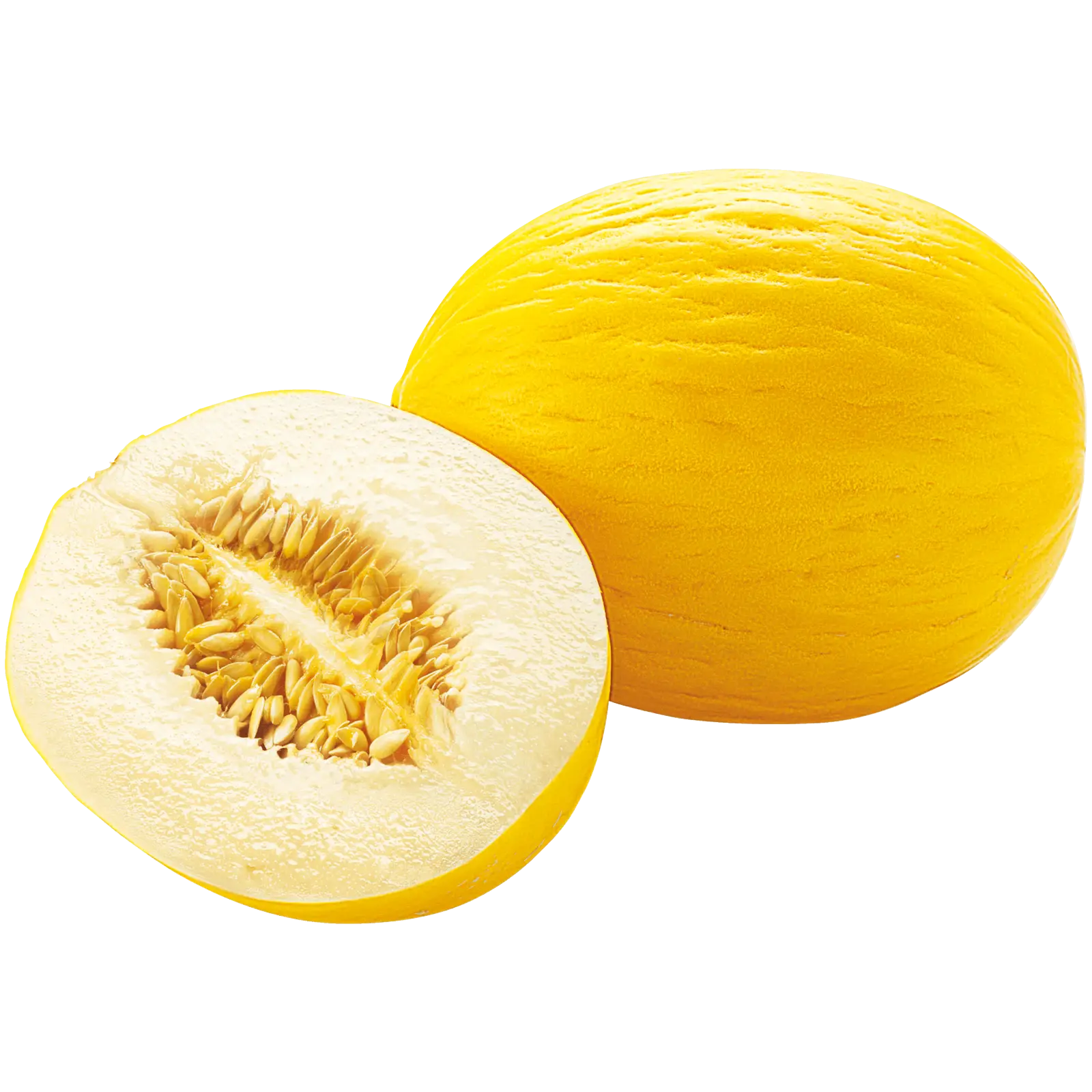 Yellow Melon Cut Open