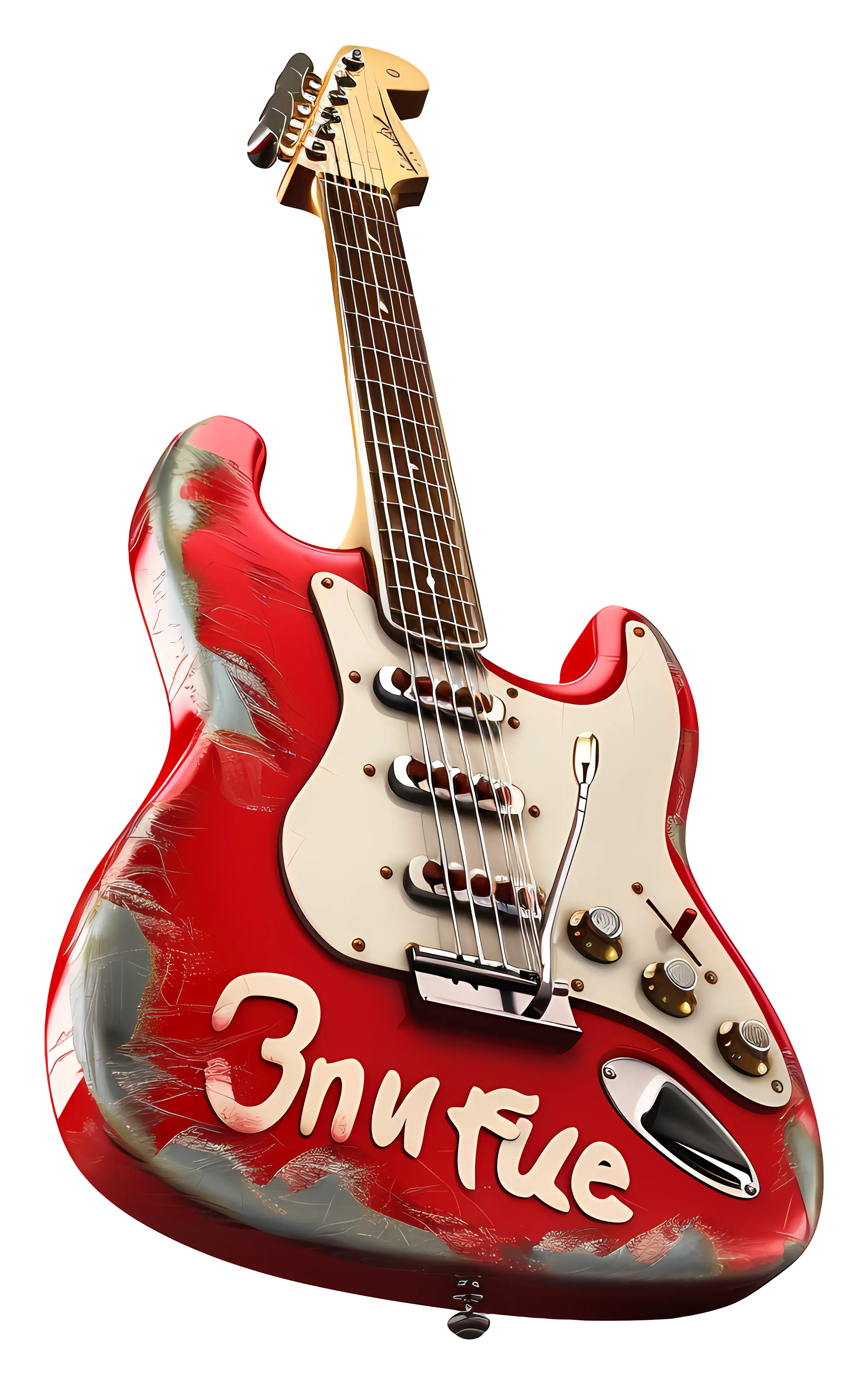 Red Electric Guitar