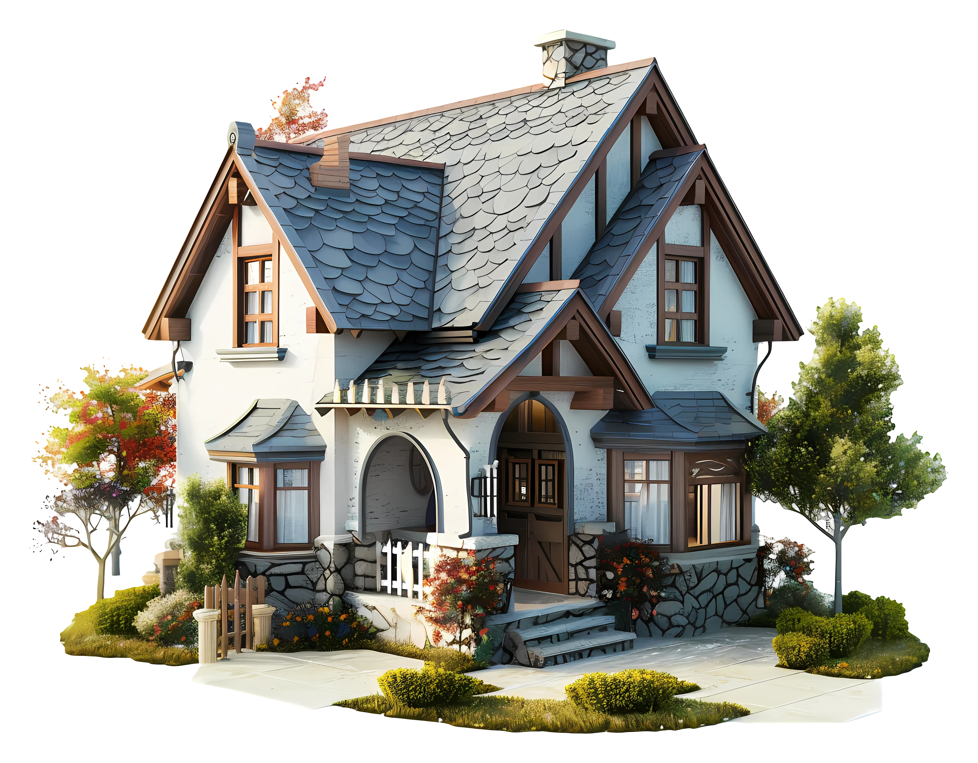 Charming Small Cottage with Lush Garden