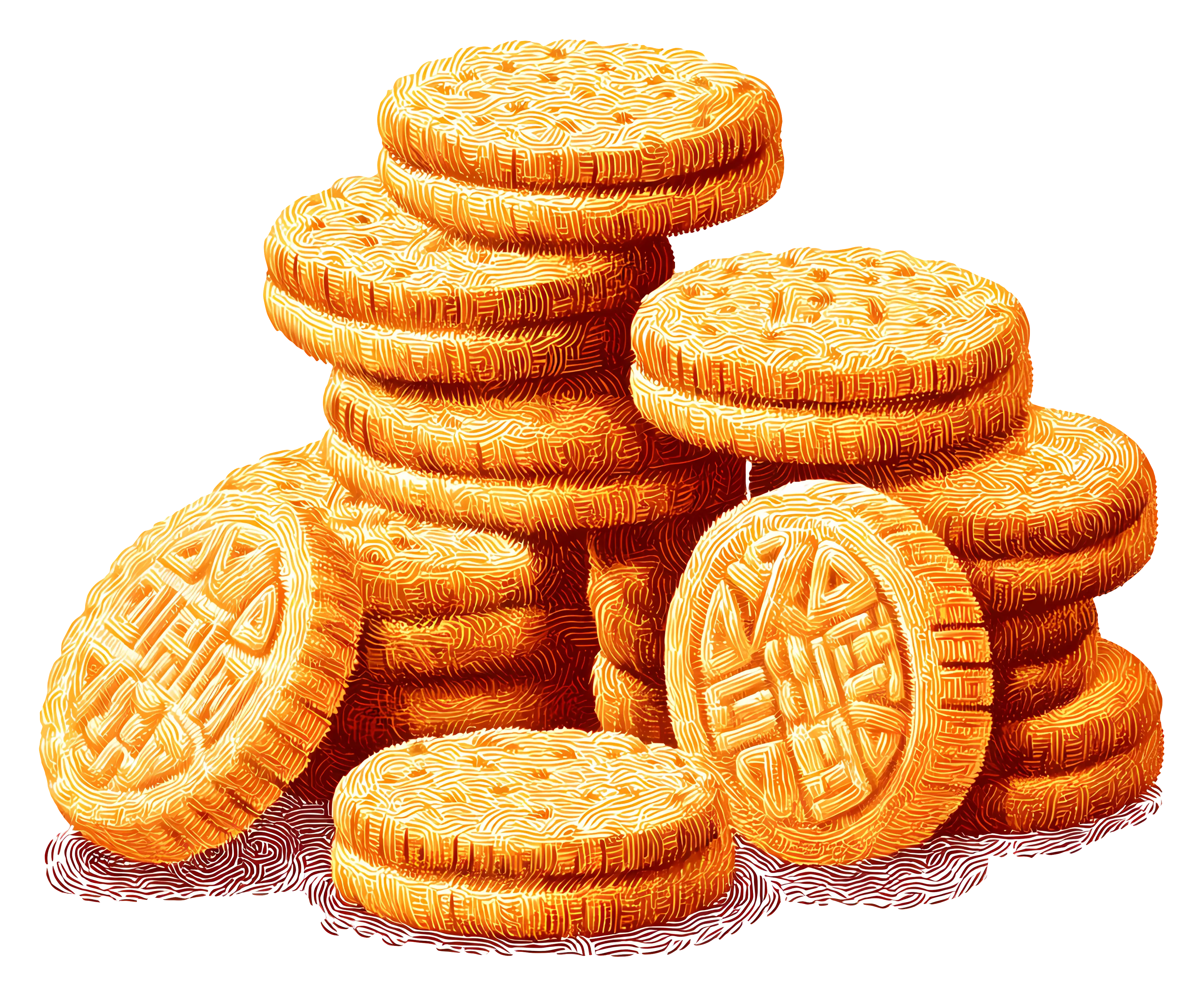 Stack of Sweet Cookies