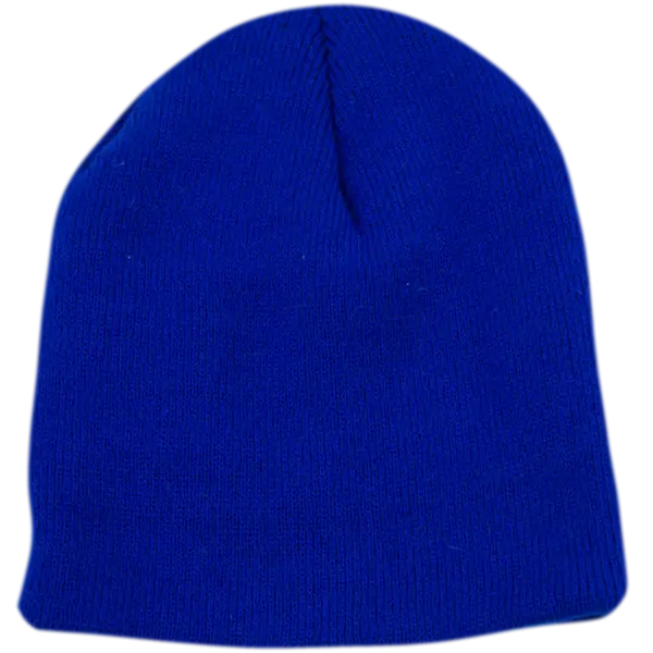 Blue Knitted Beanie for Winter Wear