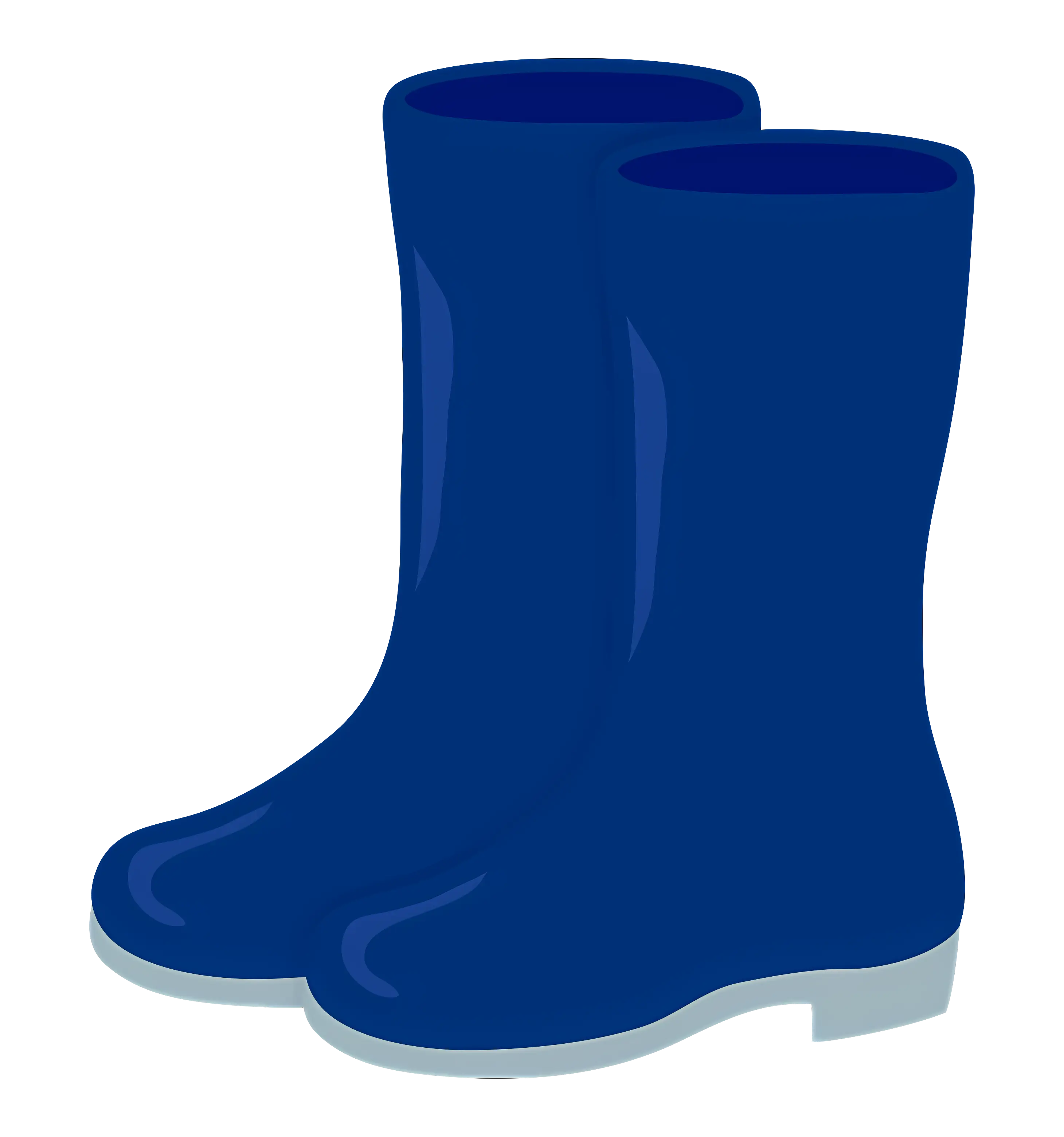 Blue Rubber Rain Boots for Wet Weather