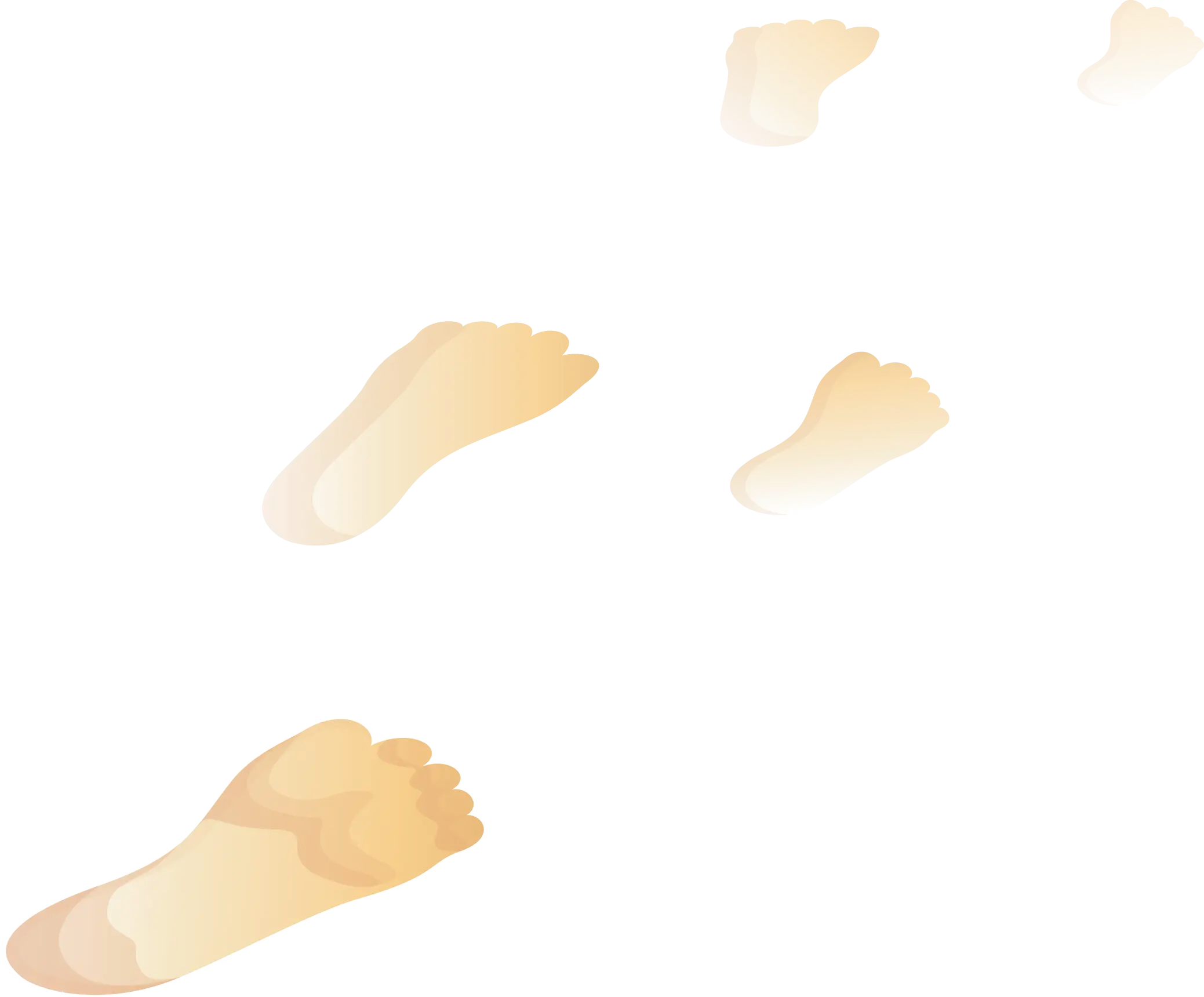 Floating Feet and Footprints