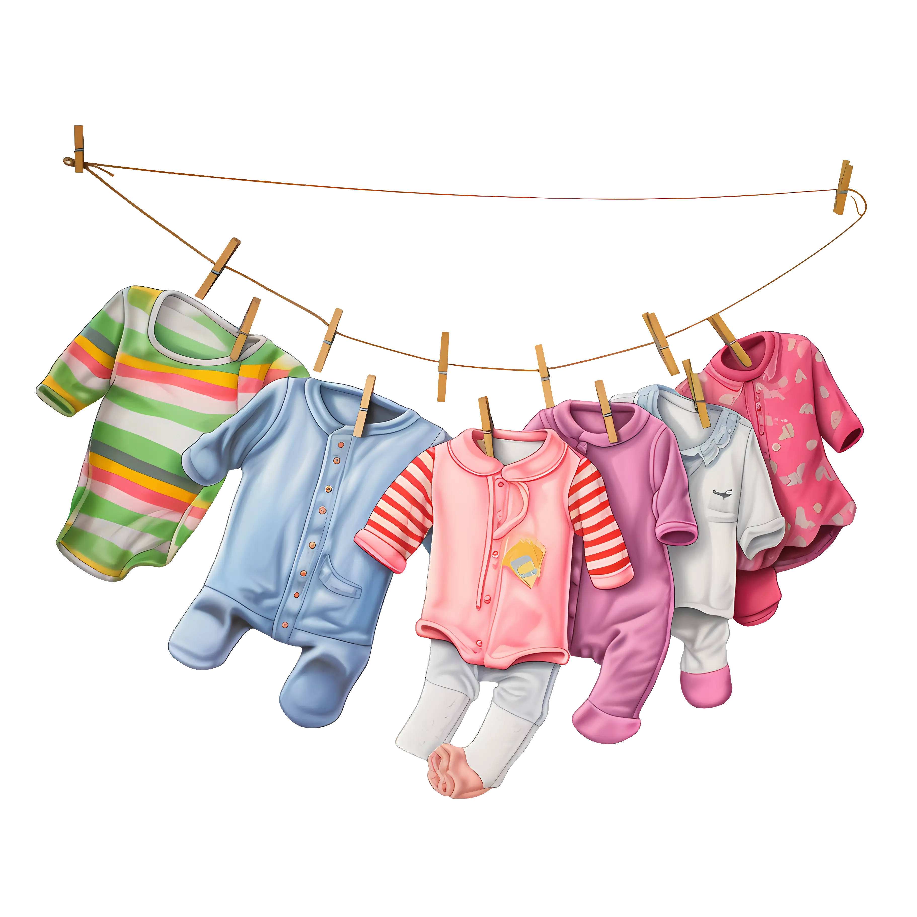 Clothesline with Baby Clothes