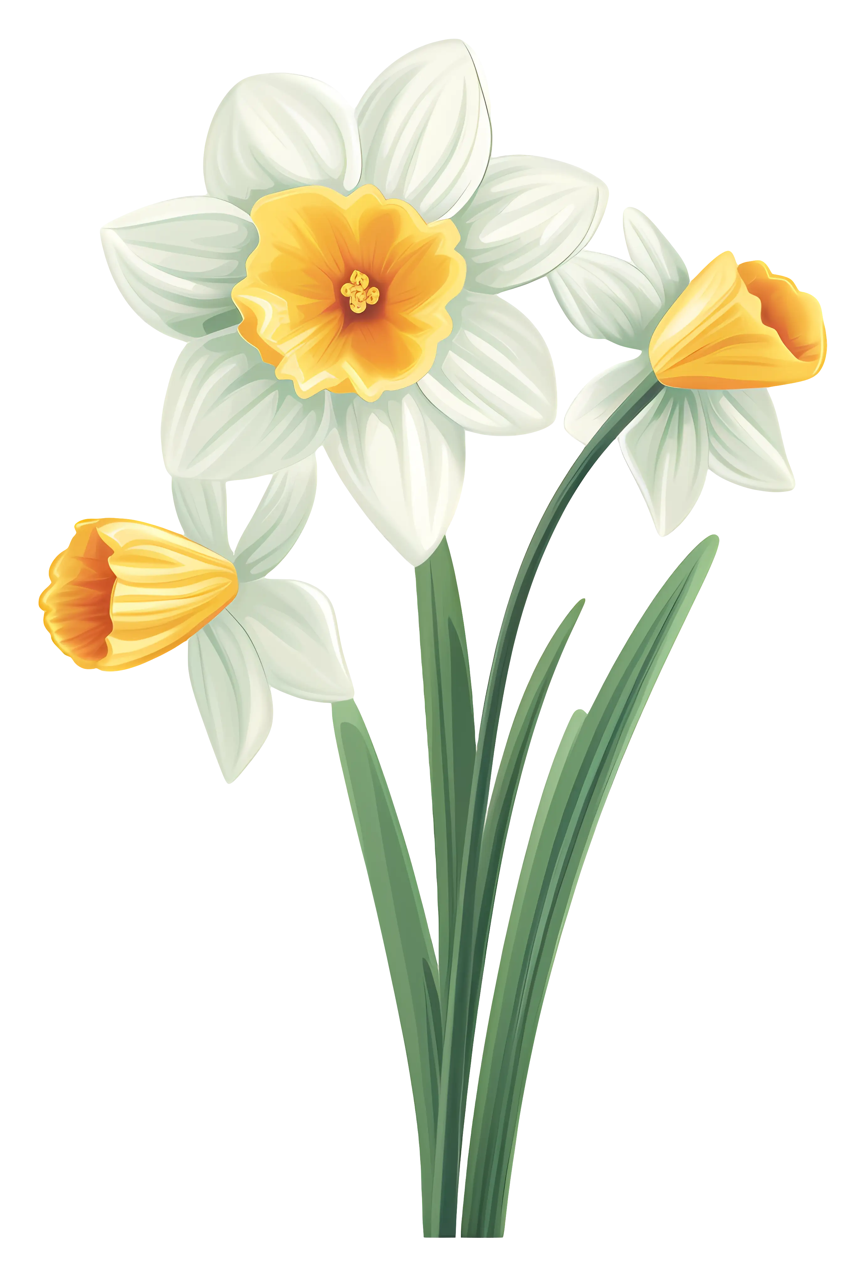 Daffodil Flowers Illustration