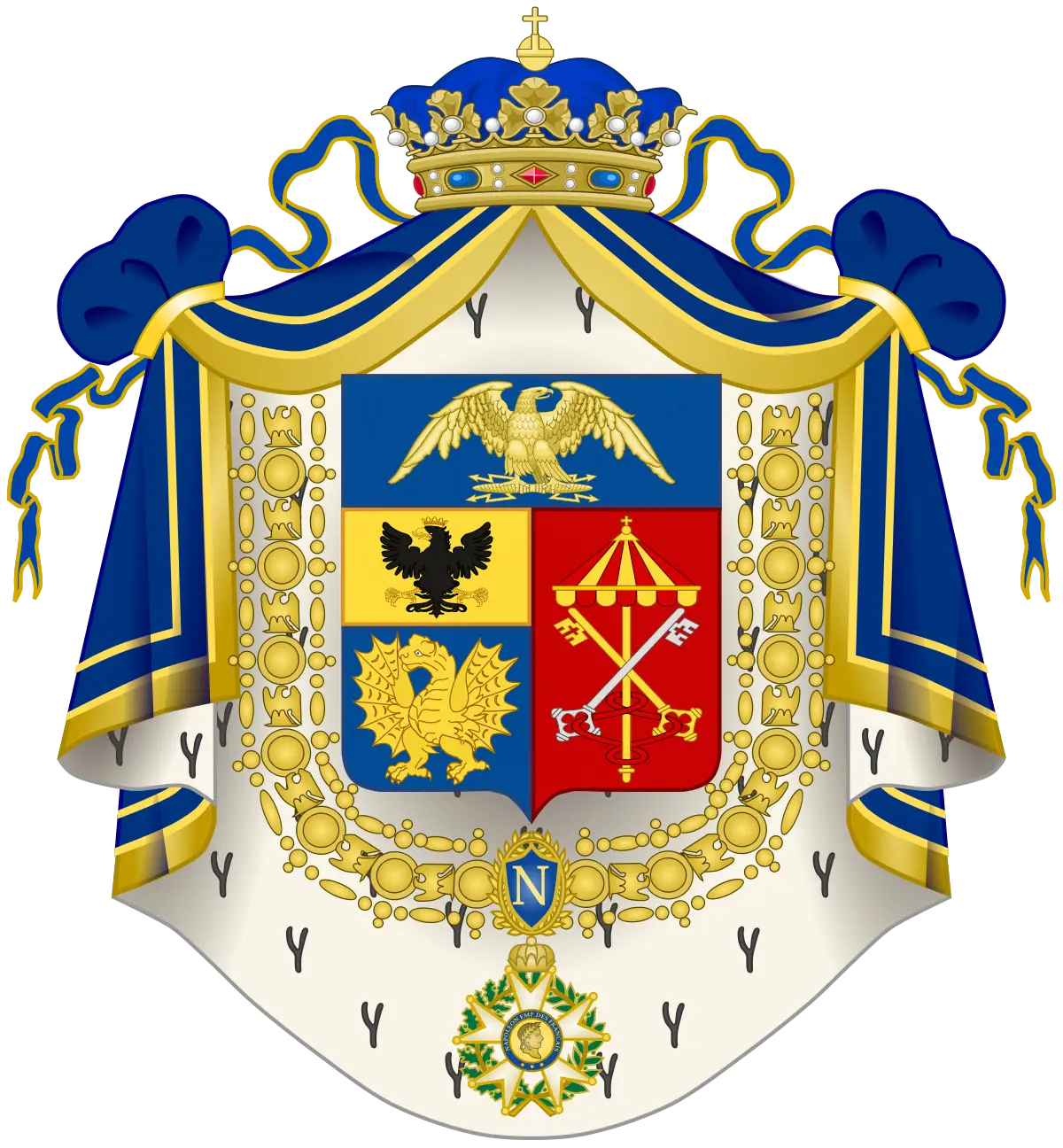 Traditional Royal Coat of Arms Emblem