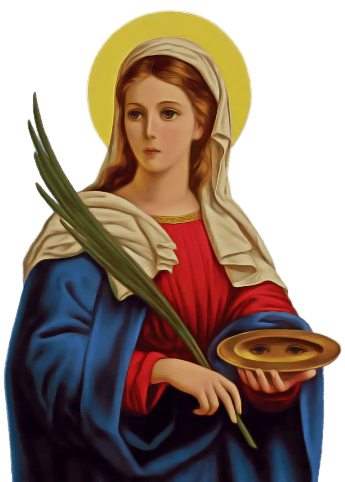 Saint Holding Palm Leaf