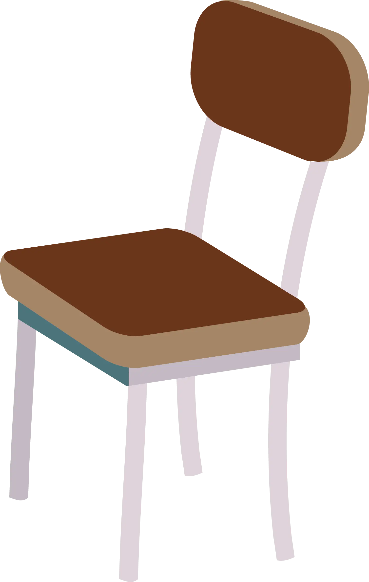 Brown Wooden Chair Illustration