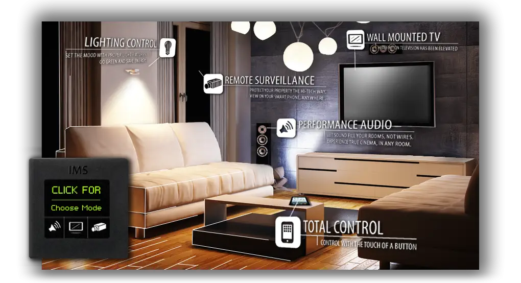 Smart Home Living Room with Total Control