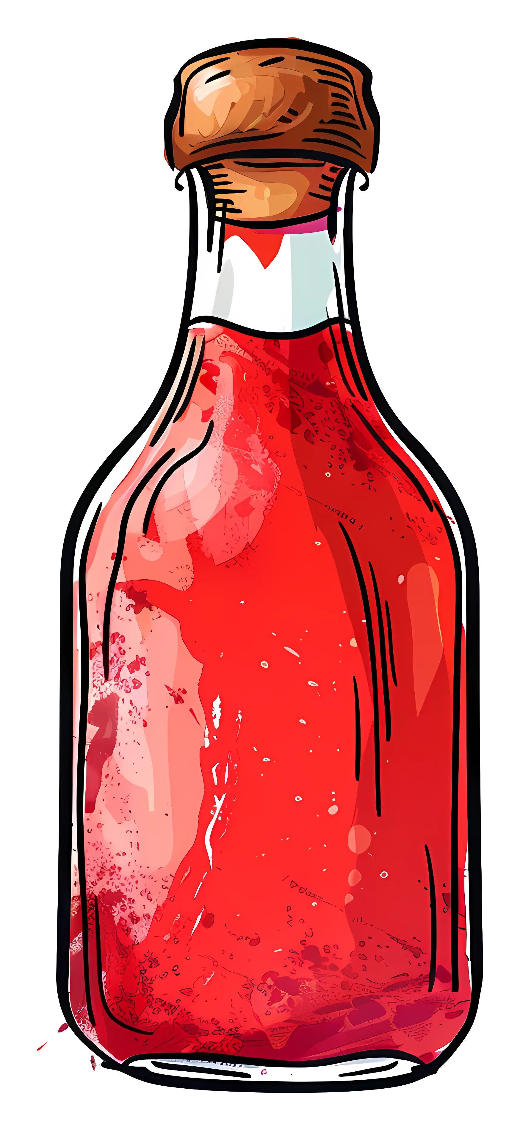 Mystical Red Potion Bottle