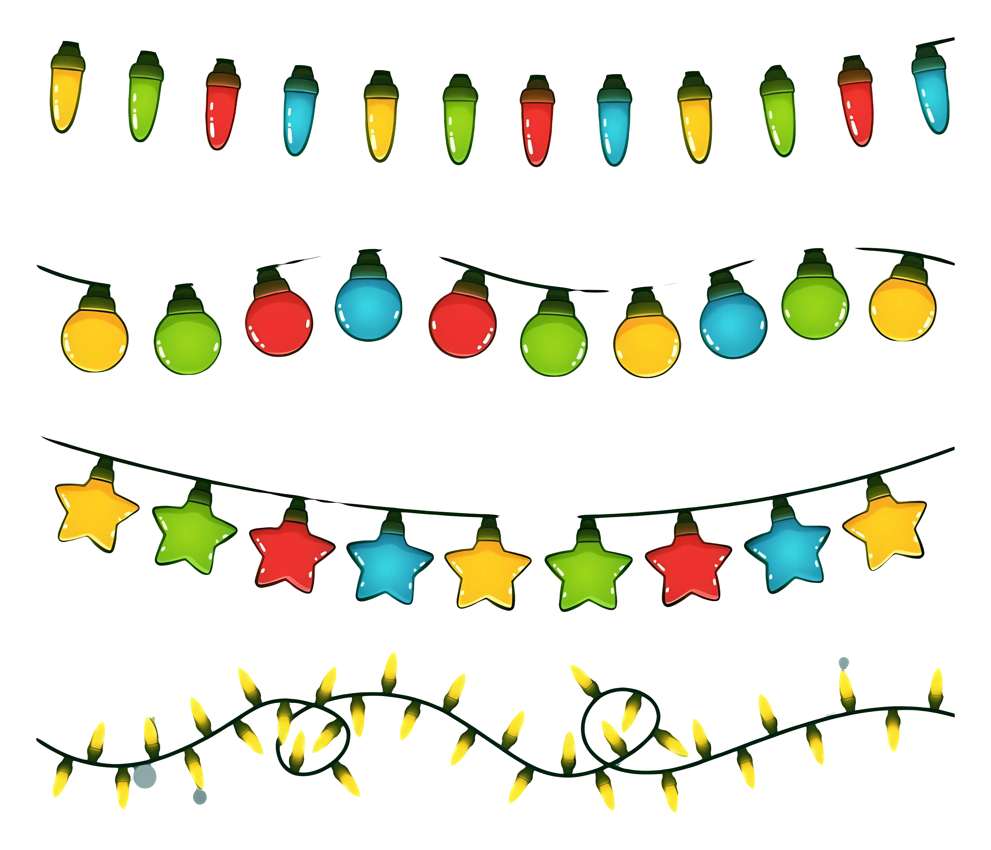 Festive String Lights in a Colorful Design