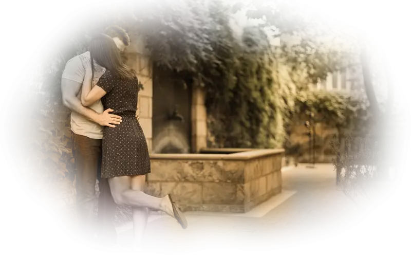 Romantic Couple Embracing