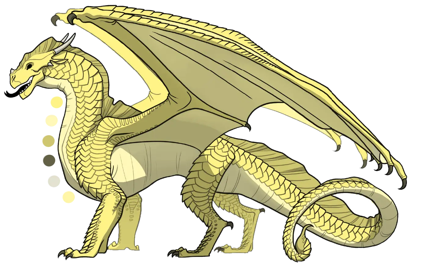 Golden Dragon Illustration in Fantasy Art Style