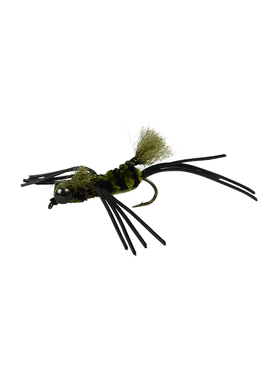 Fly Fishing Lure in Black and Green