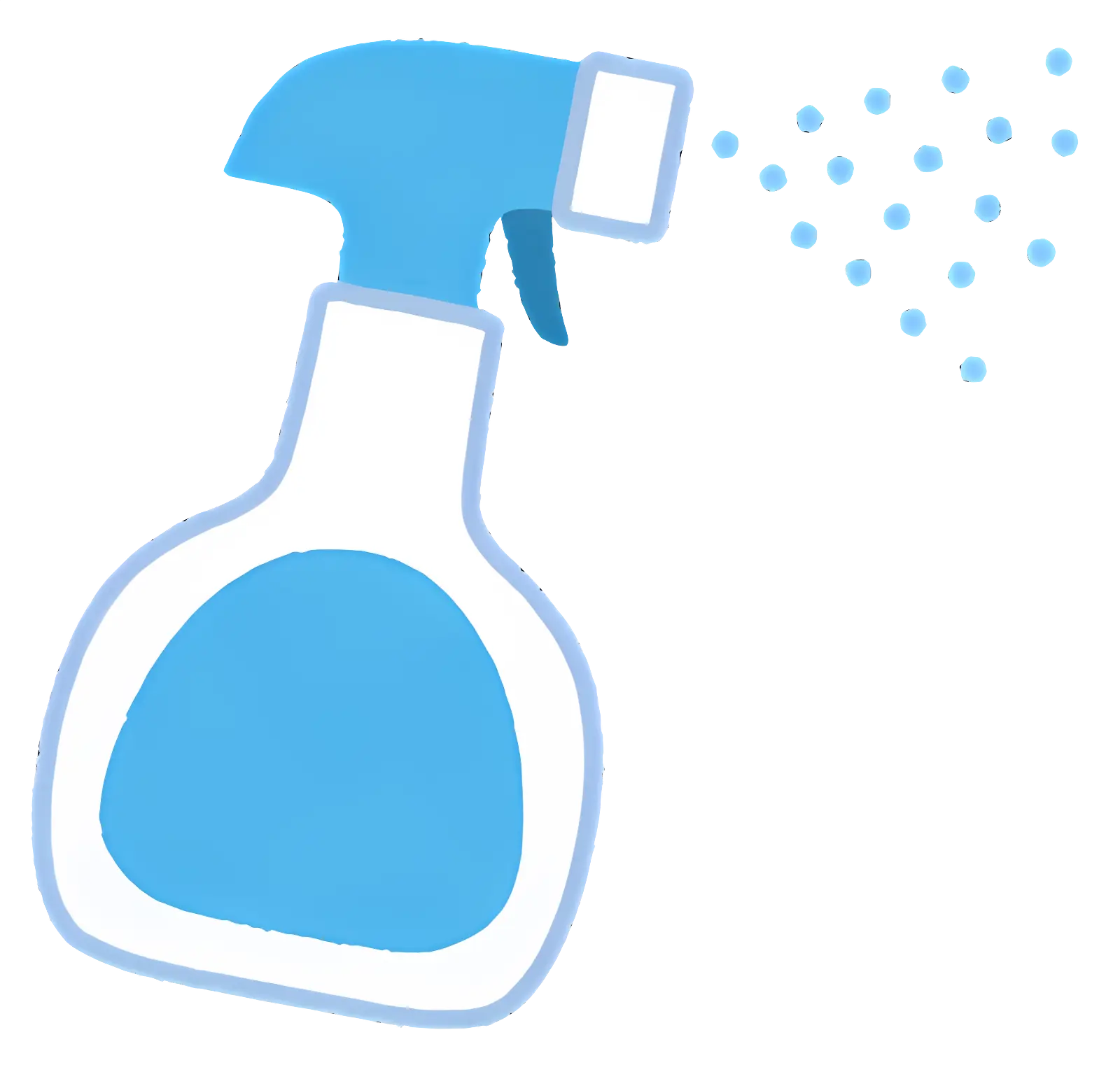 Cleaning Spray Bottle Illustration