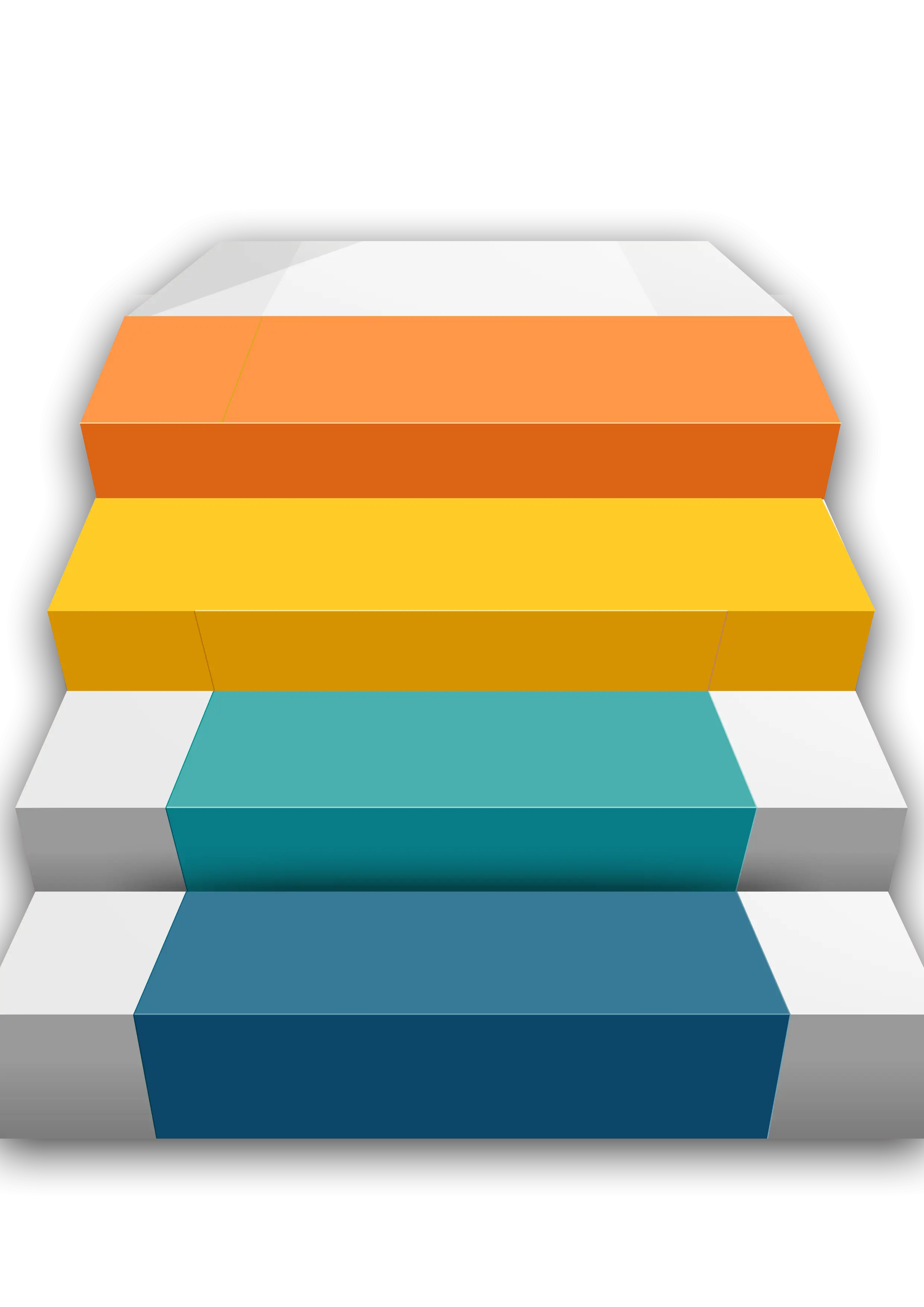 Colorful steps illustration
