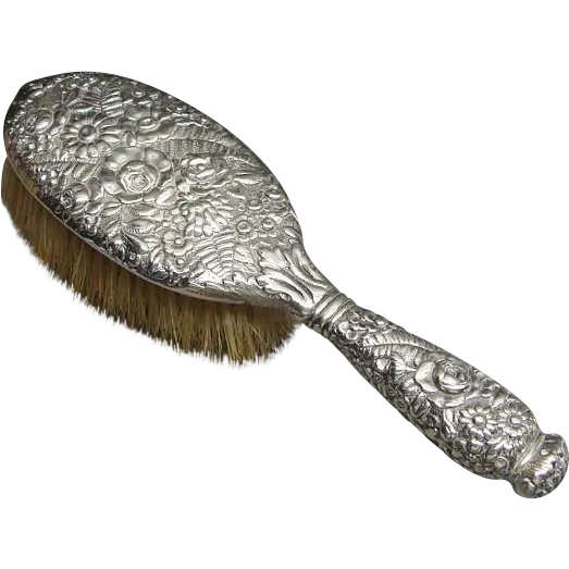 Vintage Silver Hair Brush