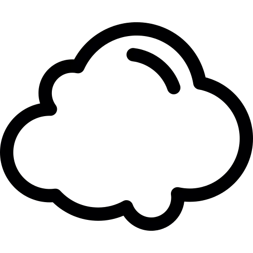 Stylized Cloud Outline Icon