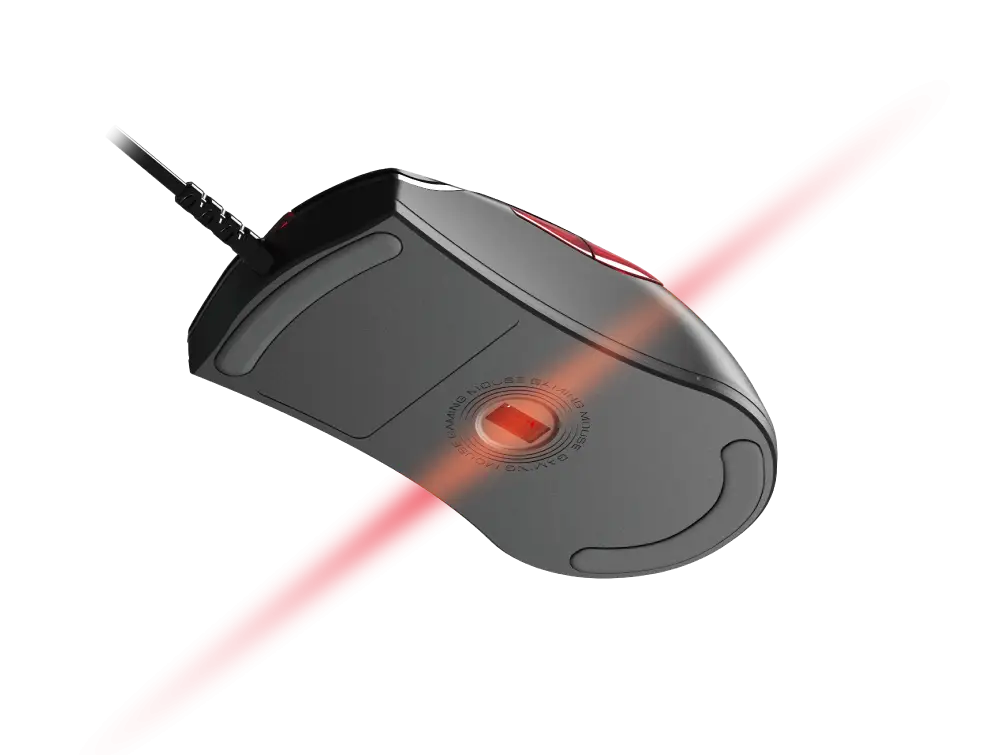Optical Wired Mouse with Red Light