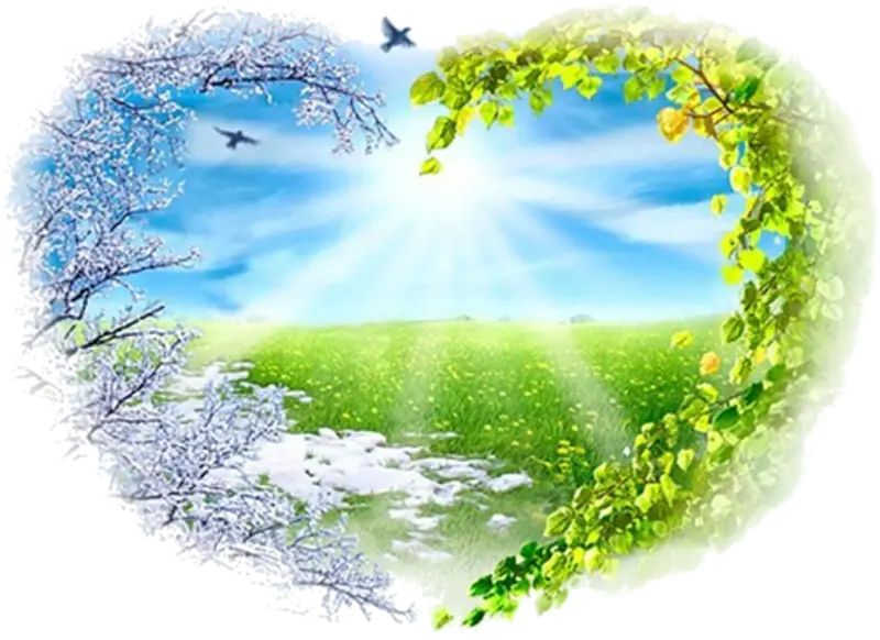 Heart-shaped Landscape of Seasons