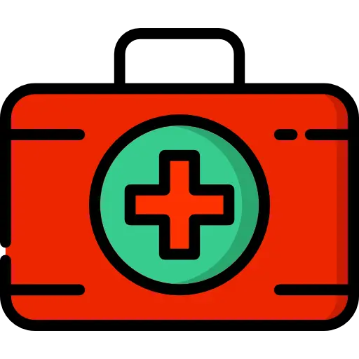 Red First Aid Kit for Emergency Preparedness