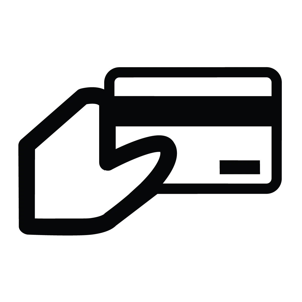 Hand Holding Credit Card Icon
