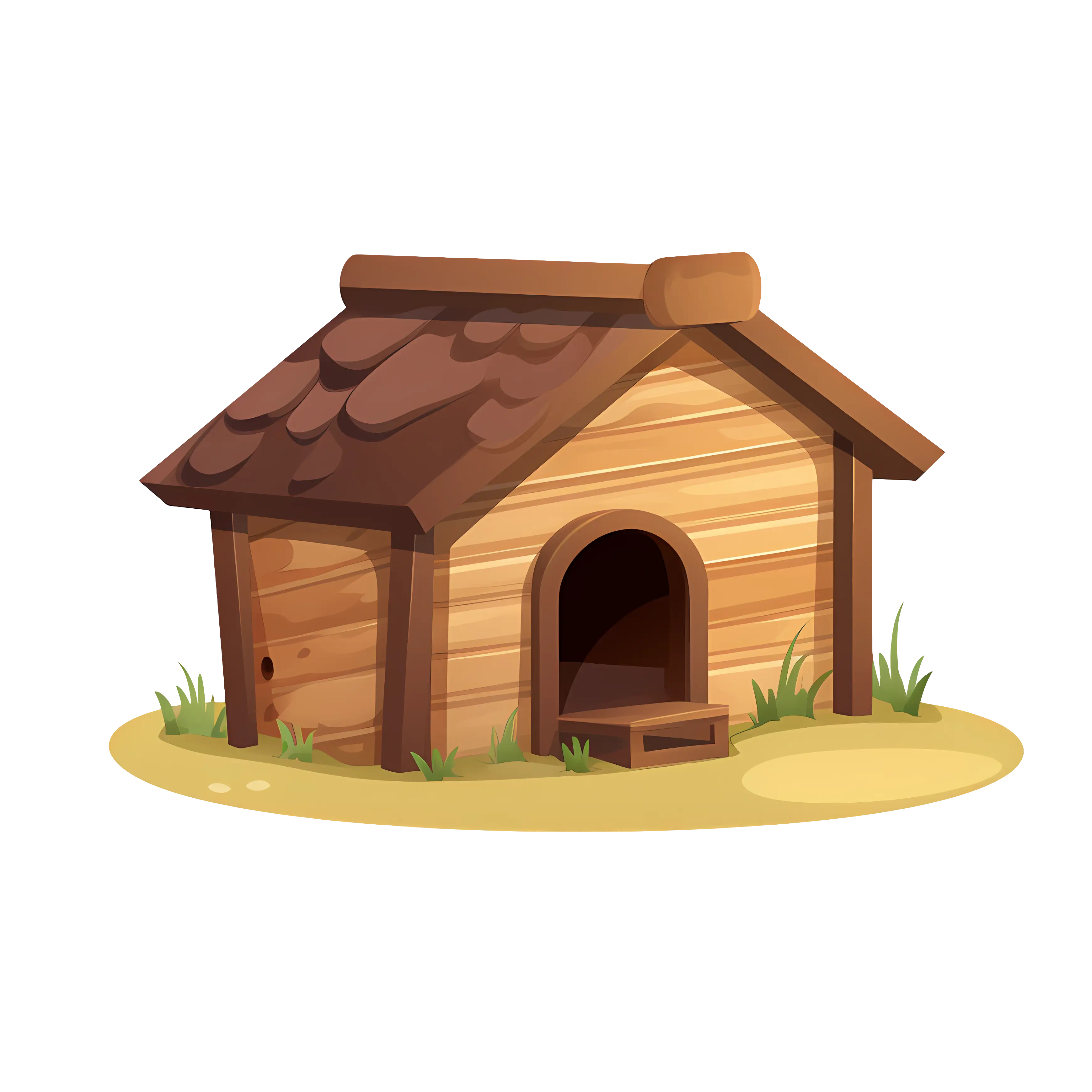 Wooden Dog House for the Outdoors