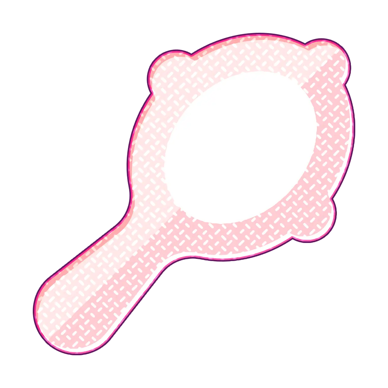 Pink Hand Mirror
