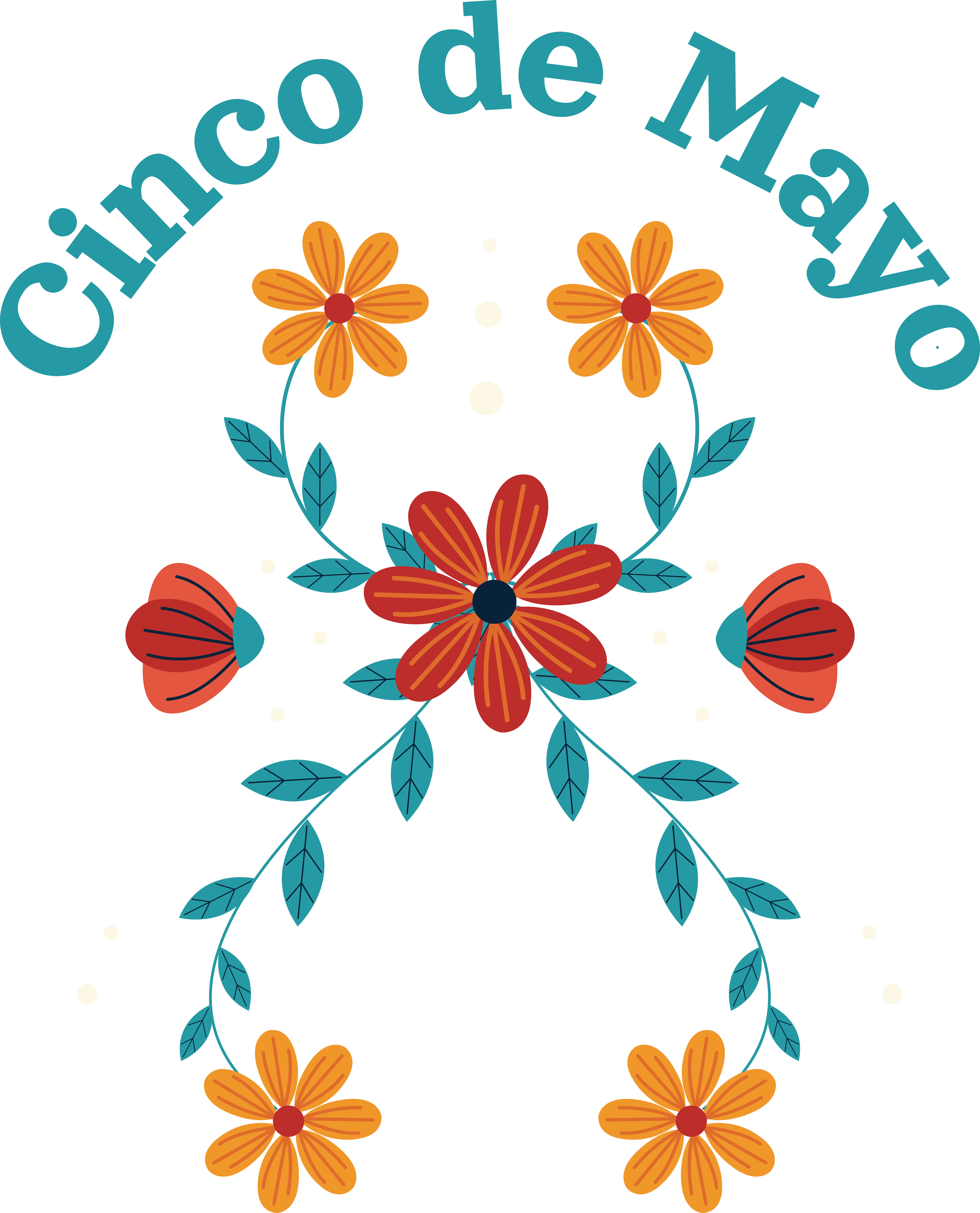 Cinco de Mayo Floral Holiday Design