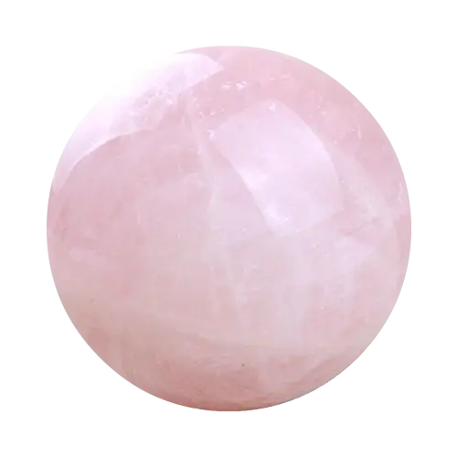Pink Rose Quartz Crystal Ball