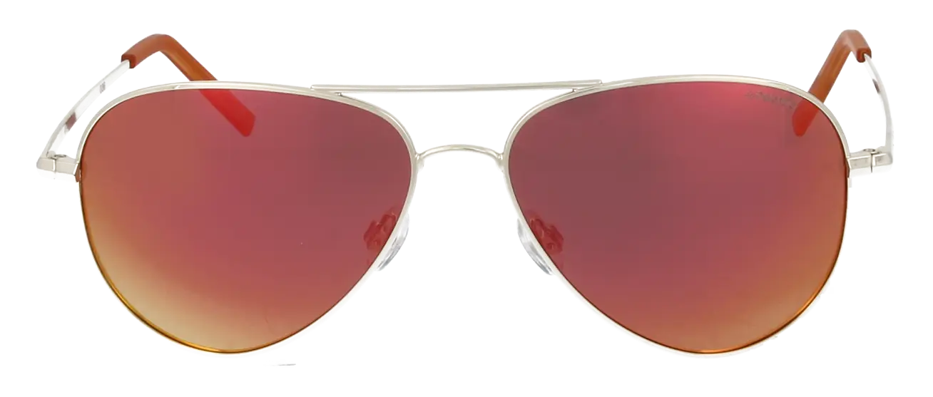 Modern Aviator Sunglasses with Red Lenses