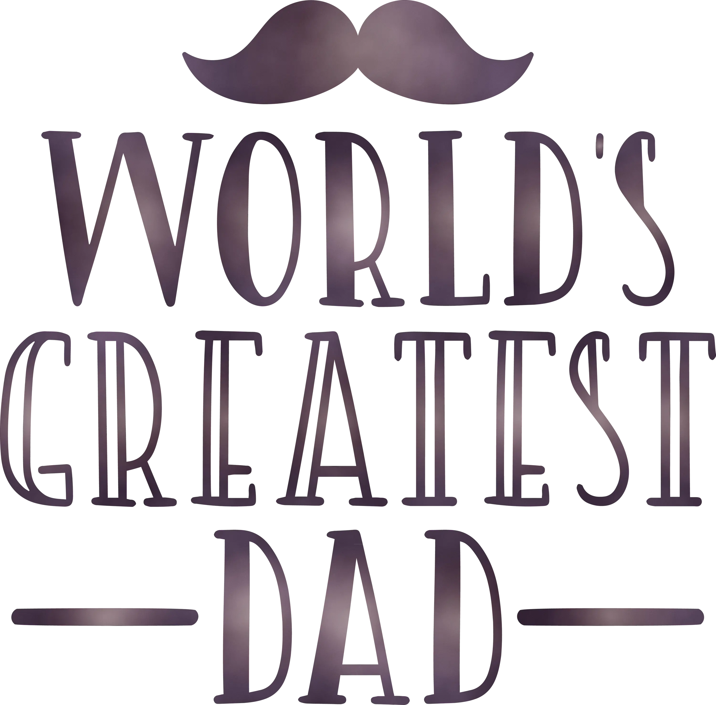 World&#039;s Greatest Dad Text Design with Mustache