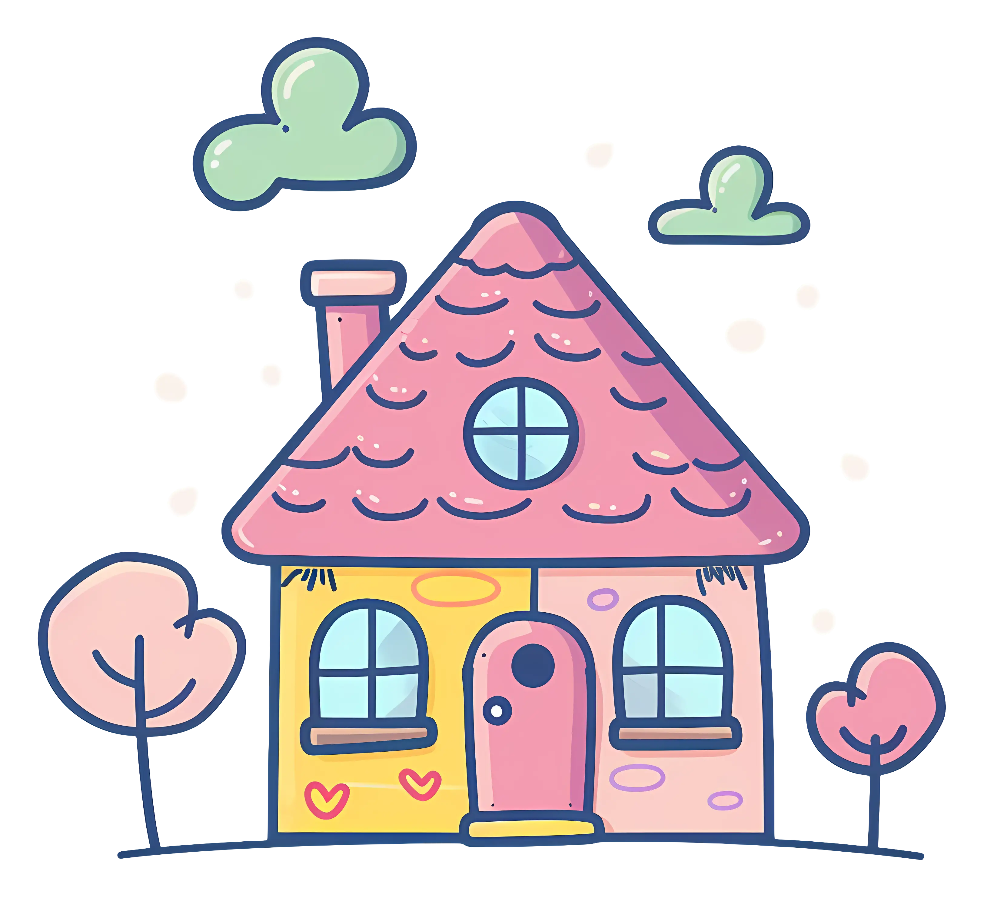 Small Cute Doodle House