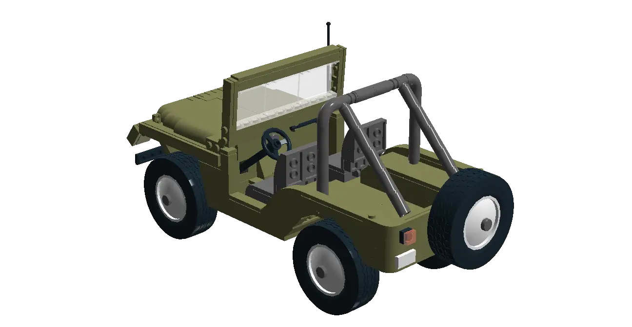 Green Off-Road Vehicle Illustration