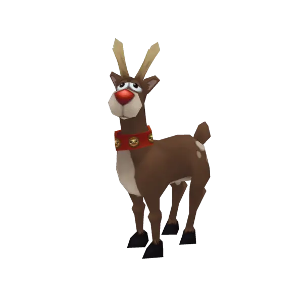 Cute Reindeer with Red Nose