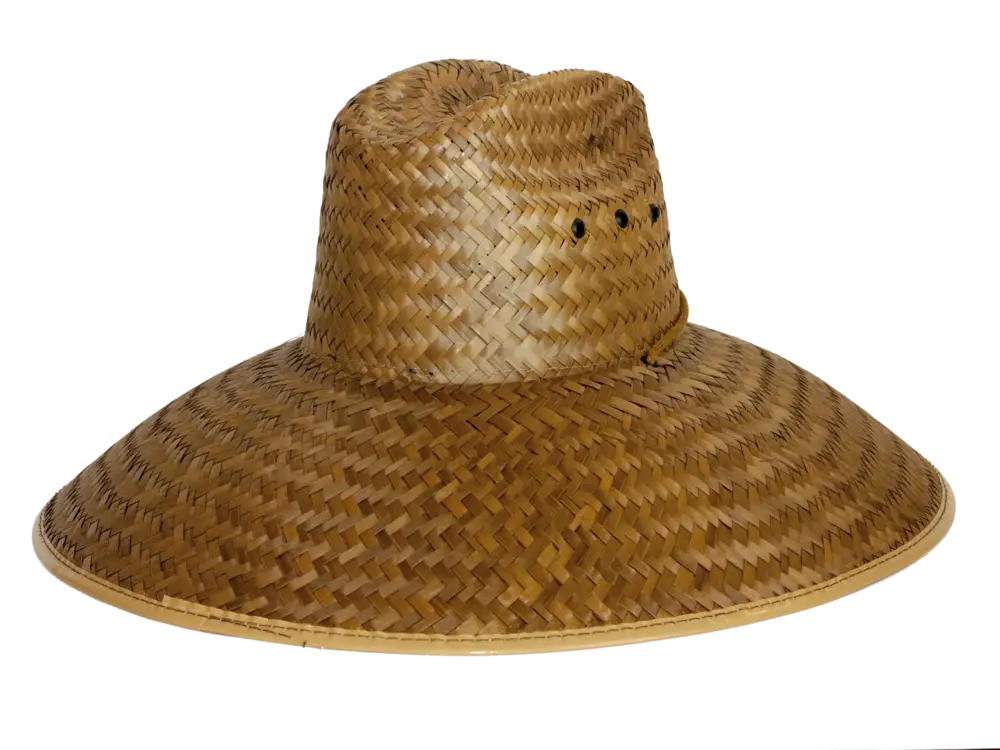 Wide-Brimmed Woven Straw Hat